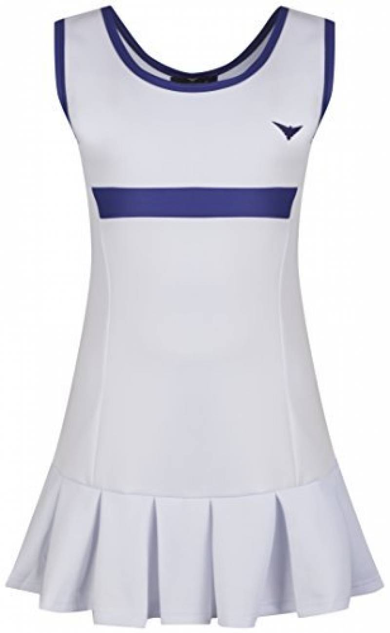 Filles Blanc et Bleu Plissé Robe de tennis junior Netball/robe de vêtements de sport de la marque CeCe TOP 4 image 0 produit
