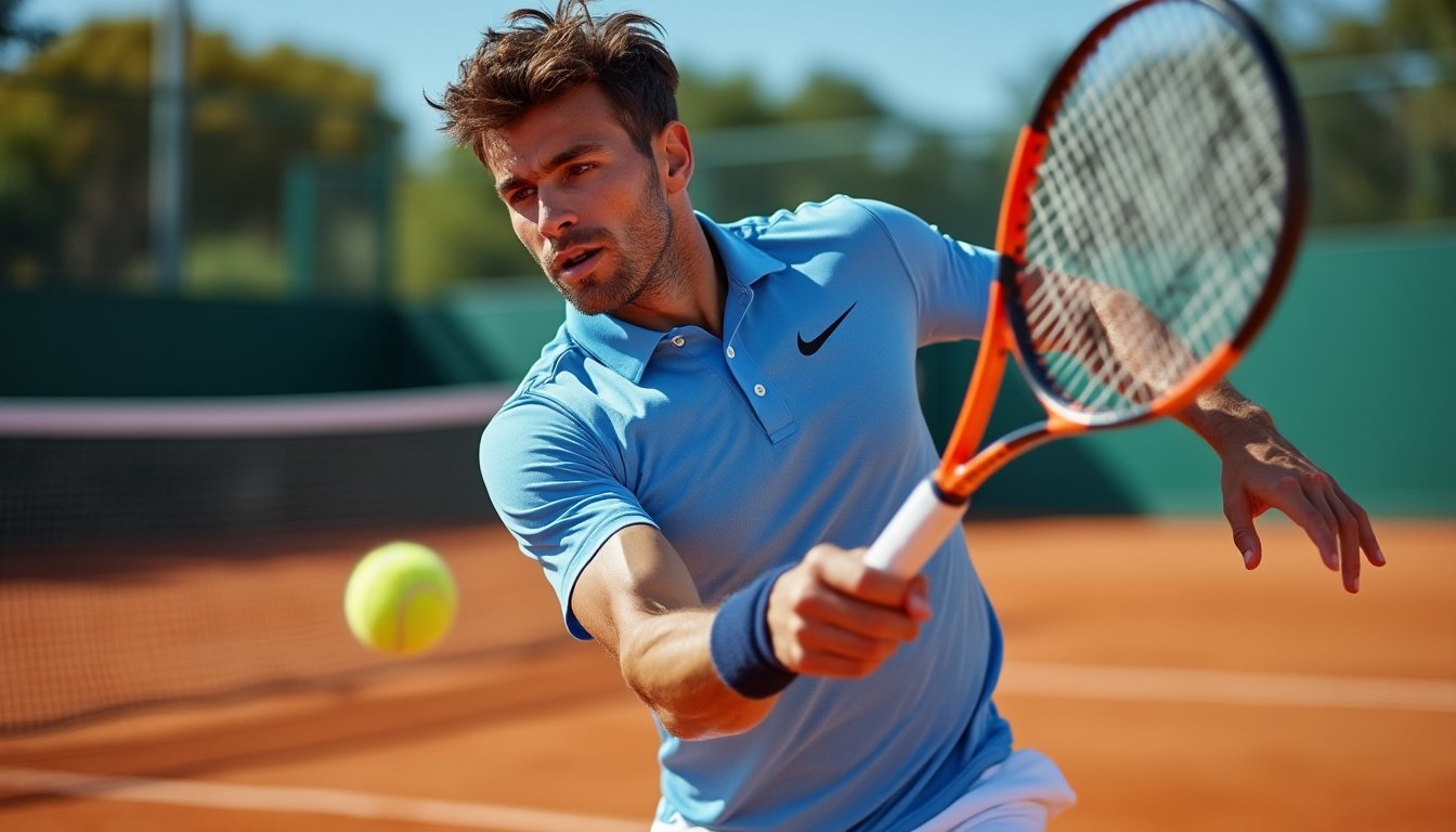 découvrez le polo de tennis nike alliant élégance et performance. conçu pour offrir confort, style et liberté de mouvement sur le court, il vous accompagne dans tous vos matchs.