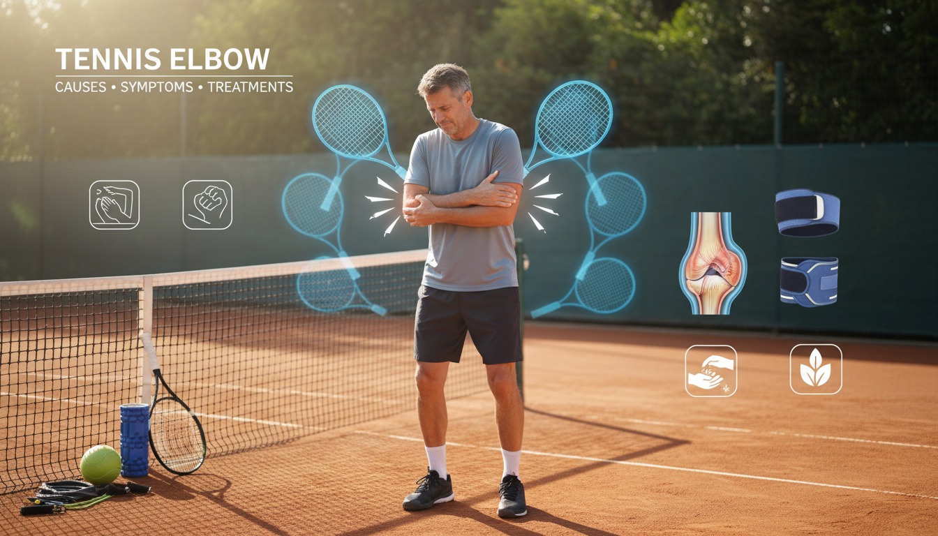 découvrez tout sur le tennis elbow : causes, symptômes et traitements efficaces pour soulager la douleur et retrouver la mobilité de votre bras.