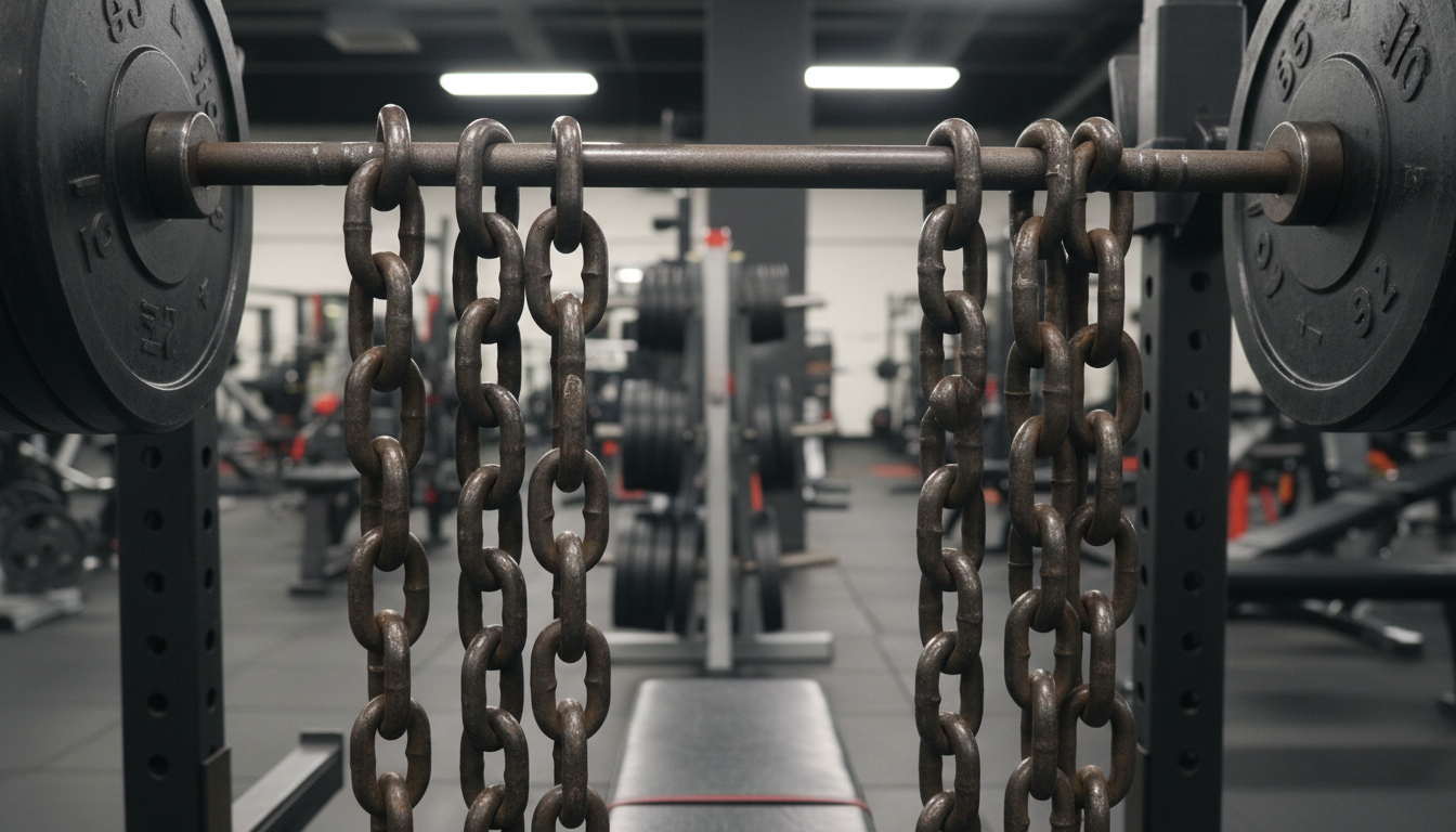 découvrez les avantages du développé couché avec chaînes et apprenez la méthode d'entraînement pour maximiser votre force et votre performance en musculation.